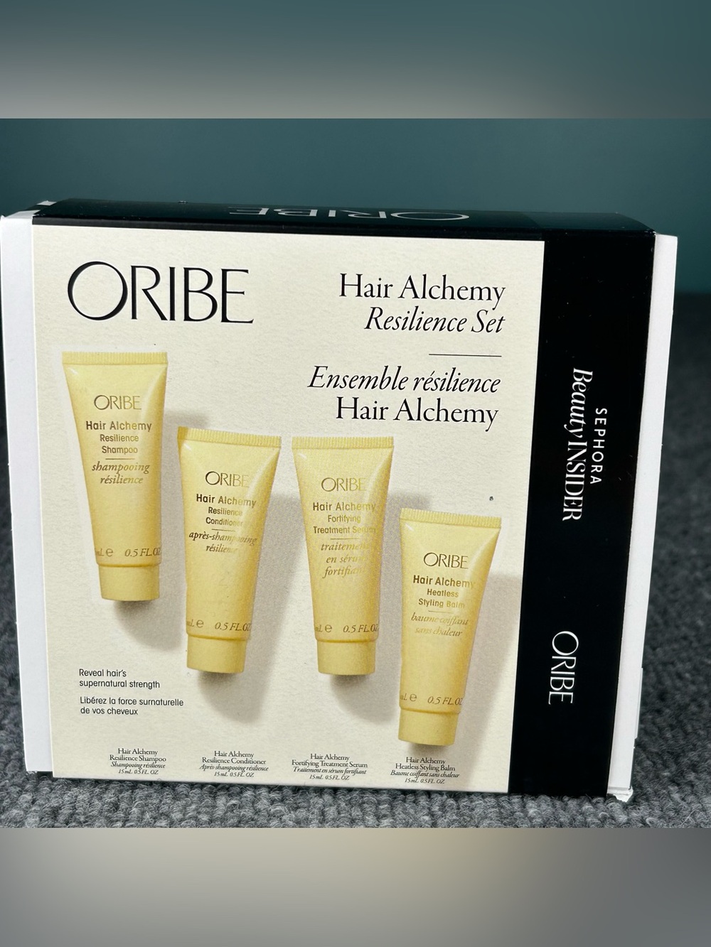 ORIBE Hair Alchemy Resilience Set ~ Shampoo Conditioner Serum & Balm TRAVEL sz